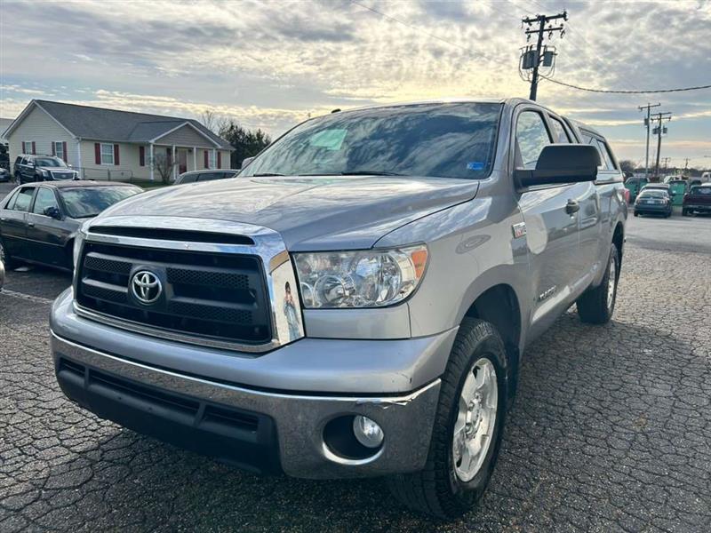 Silver Sky Metallic 2013 Toyota Tundra Grade Double Cab 5.7L 4WD Pickup Truck Four-Wheel Drive Automatic