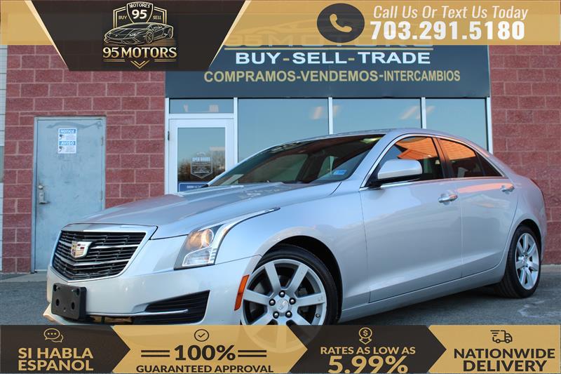 Silver 2016 Cadillac ATS 2.5L RWD Sedan Rear-Wheel Drive Automatic