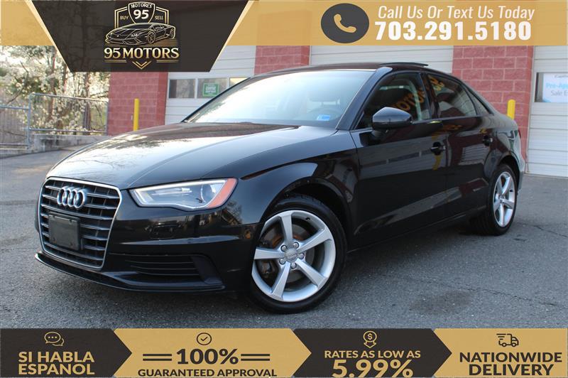 Black 2015 Audi A3 1.8T Premium Sedan FWD Sedan Front-Wheel Drive Automatic