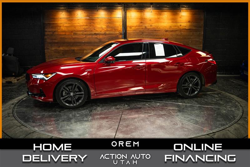 Red 2024 Acura Integra FWD with Technology and A-SPEC Package Sedan Front-Wheel Drive Automatic