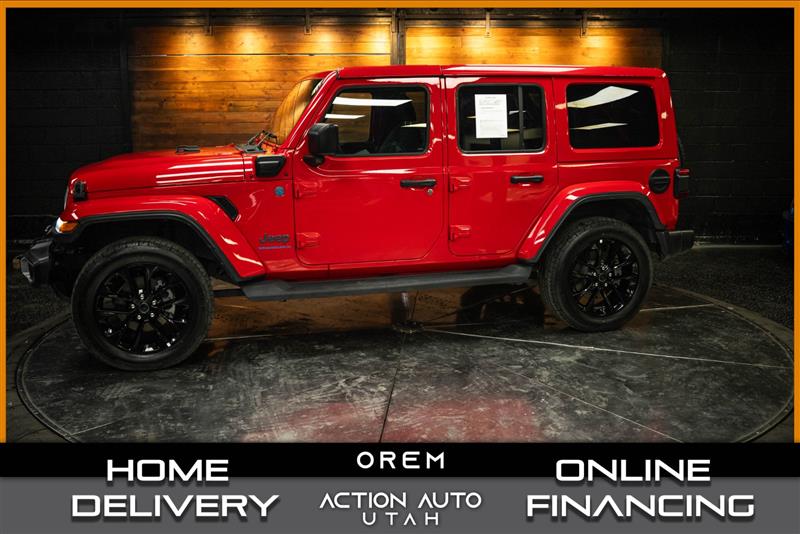 Red 2025 Jeep Wrangler 4xe SUV / Crossover Four-Wheel Drive Automatic