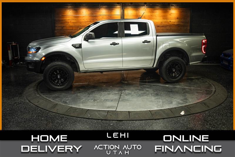 Silver 2020 Ford Ranger Pickup Truck Four-Wheel Drive Automatic