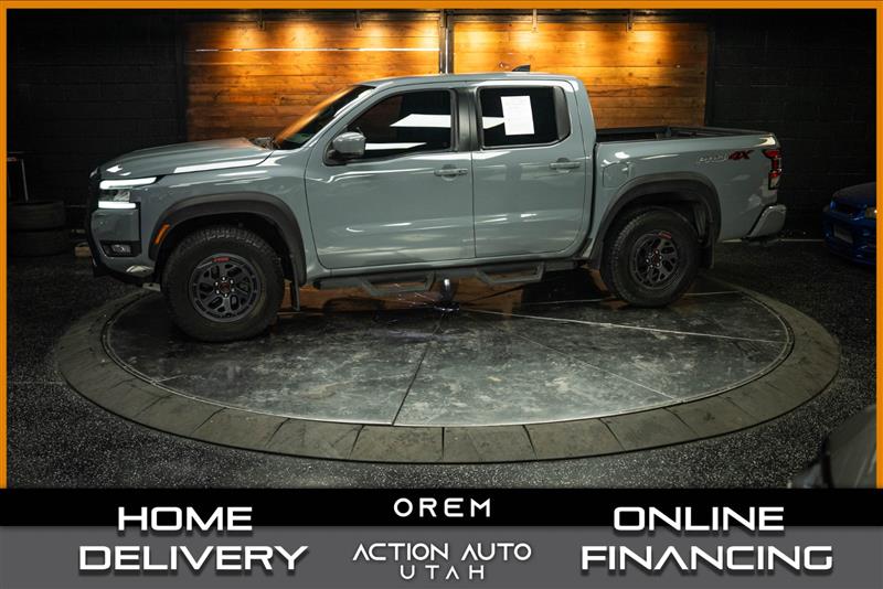 Gray 2025 Nissan Frontier Pickup Truck Four-Wheel Drive Automatic
