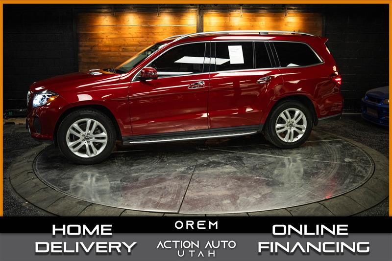 Red 2018 Mercedes-Benz GLS 450 4MATIC SUV / Crossover All-Wheel Drive Automatic