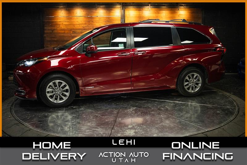 Red 2021 Toyota Sienna Minivan Front-Wheel Drive Automatic