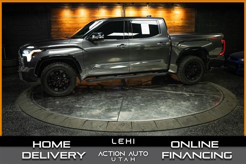 Gray 2023 Toyota Tundra Pickup Truck Four-Wheel Drive Automatic