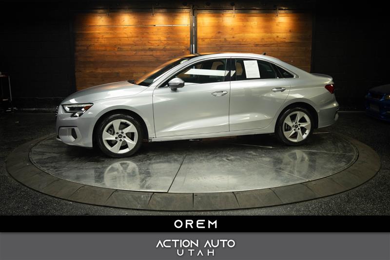 Silver 2024 Audi A3 Sedan Front-Wheel Drive Automatic
