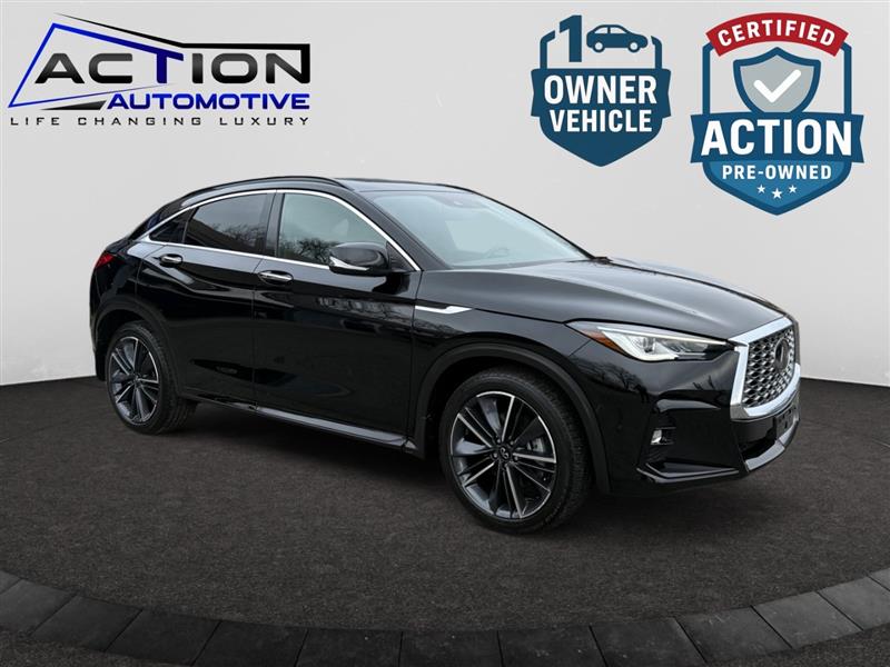 Black Obsidian 2023 INFINITI QX55 Luxe AWD SUV / Crossover All-Wheel Drive Automatic