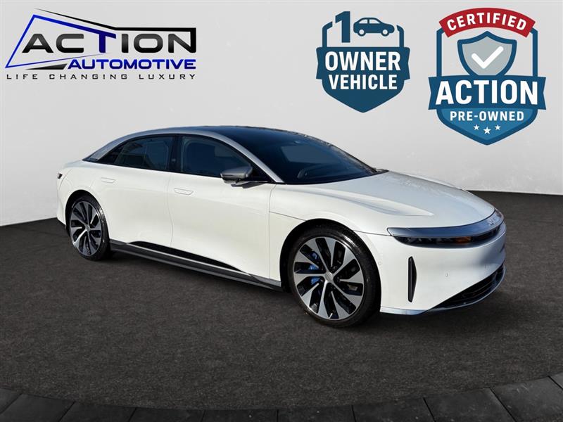 Stellar White 2022 Lucid Air Grand Touring AWD Sedan All-Wheel Drive Automatic