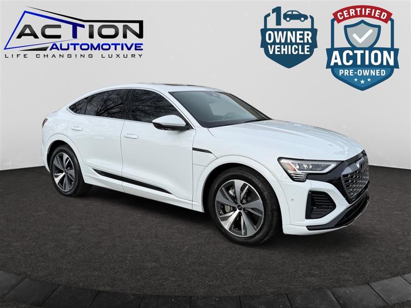 Glacier White Metallic 2024 Audi Q8 e-tron Sportback quattro Premium Plus S line AWD Sedan All-Wheel Drive Automatic