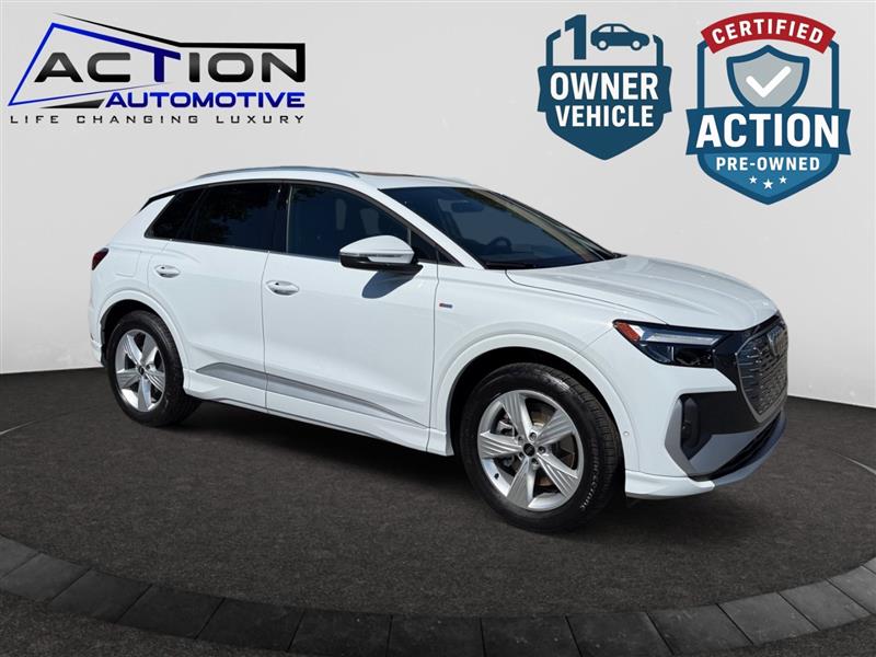 Glacier White Metallic 2024 Audi Q4 e-tron quattro Premium Plus 55 SUV / Crossover All-Wheel Drive Automatic