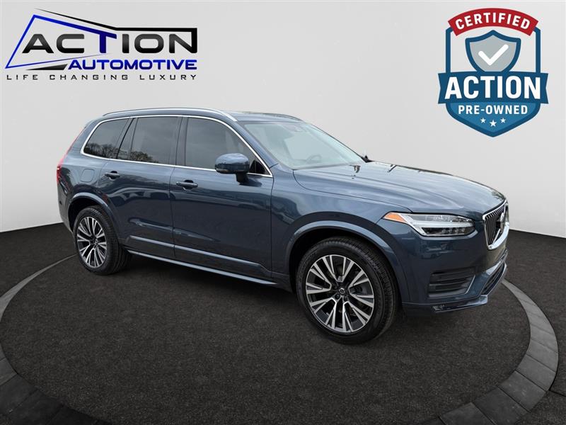 Denim Blue Metallic 2021 Volvo XC90 T6 Momentum 7-Passenger AWD SUV / Crossover All-Wheel Drive Automatic