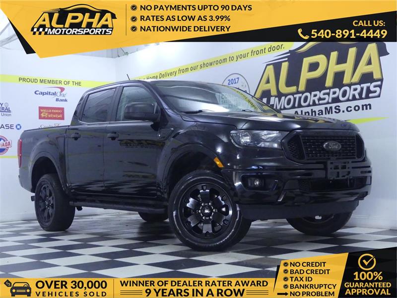 Black 2021 Ford Ranger Pickup Truck Four-Wheel Drive Automatic