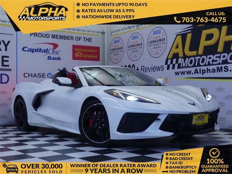 White 2023 Chevrolet Corvette Convertible Rear-Wheel Drive Automatic