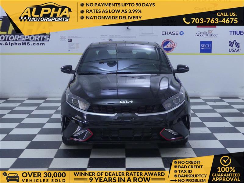 Black 2023 Kia Forte Sedan Front-Wheel Drive Automatic