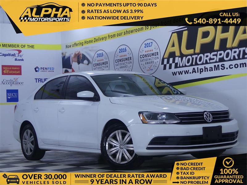 White 2017 Volkswagen Jetta 1.4T S FWD Sedan Front-Wheel Drive Automatic