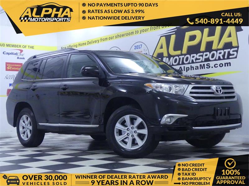 Black 2013 Toyota Highlander SUV / Crossover All-Wheel Drive Automatic