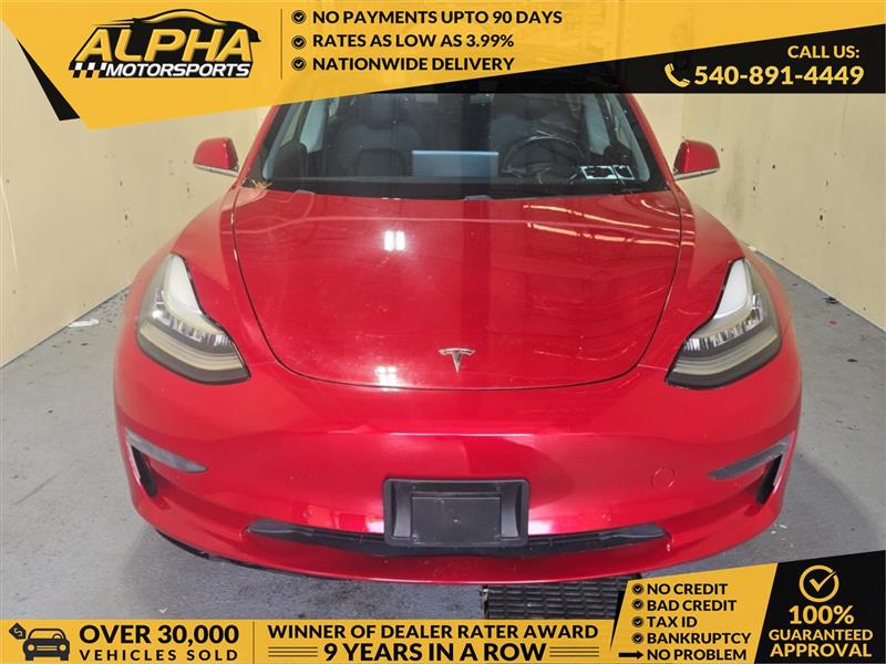 Red 2019 Tesla Model 3 Automatic