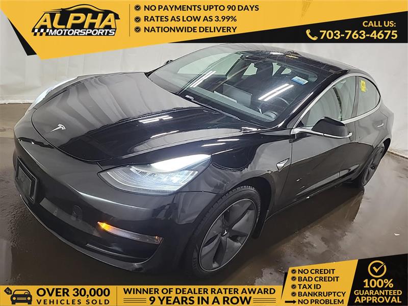Black 2020 Tesla Model 3 Long Range AWD Sedan All-Wheel Drive Automatic