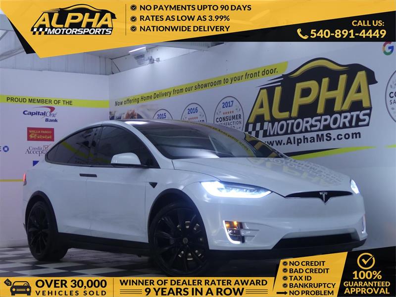 White 2020 Tesla Model X Long Range Plus AWD SUV / Crossover All-Wheel Drive Automatic