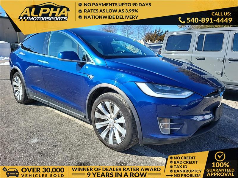 Blue 2020 Tesla Model X Long Range Plus AWD SUV / Crossover All-Wheel Drive Automatic