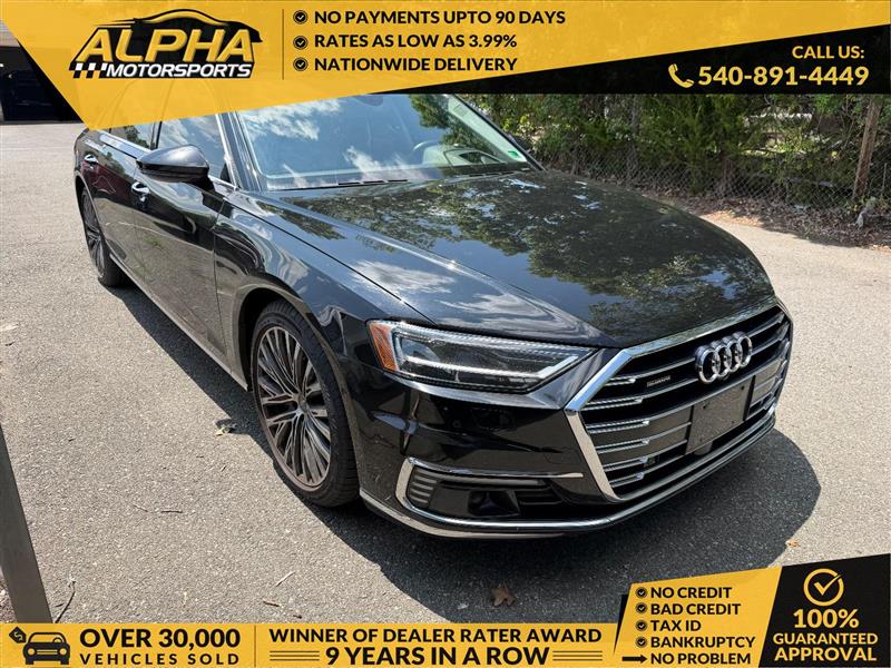 Black 2020 Audi A8 Sedan All-Wheel Drive Automatic
