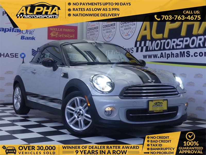 White 2012 MINI Cooper Coupe Coupe Front-Wheel Drive Automatic