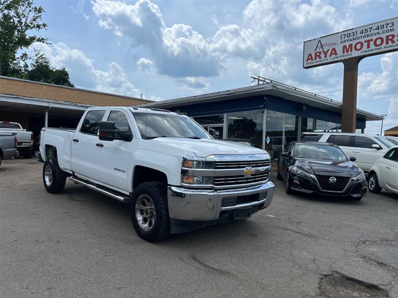 Summit White 2016 Chevrolet Silverado 2500HD Work Truck Crew Cab 4WD Pickup Truck Four-Wheel Drive Automatic