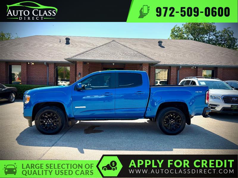 Blue 2021 GMC Canyon Pickup Truck Four-Wheel Drive Automatic