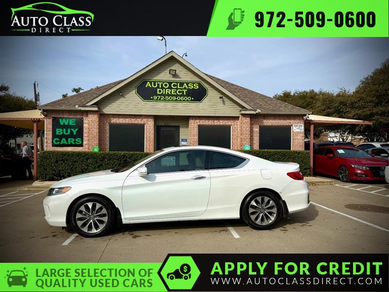 White 2015 Honda Accord Coupe EX Coupe Front-Wheel Drive Automatic