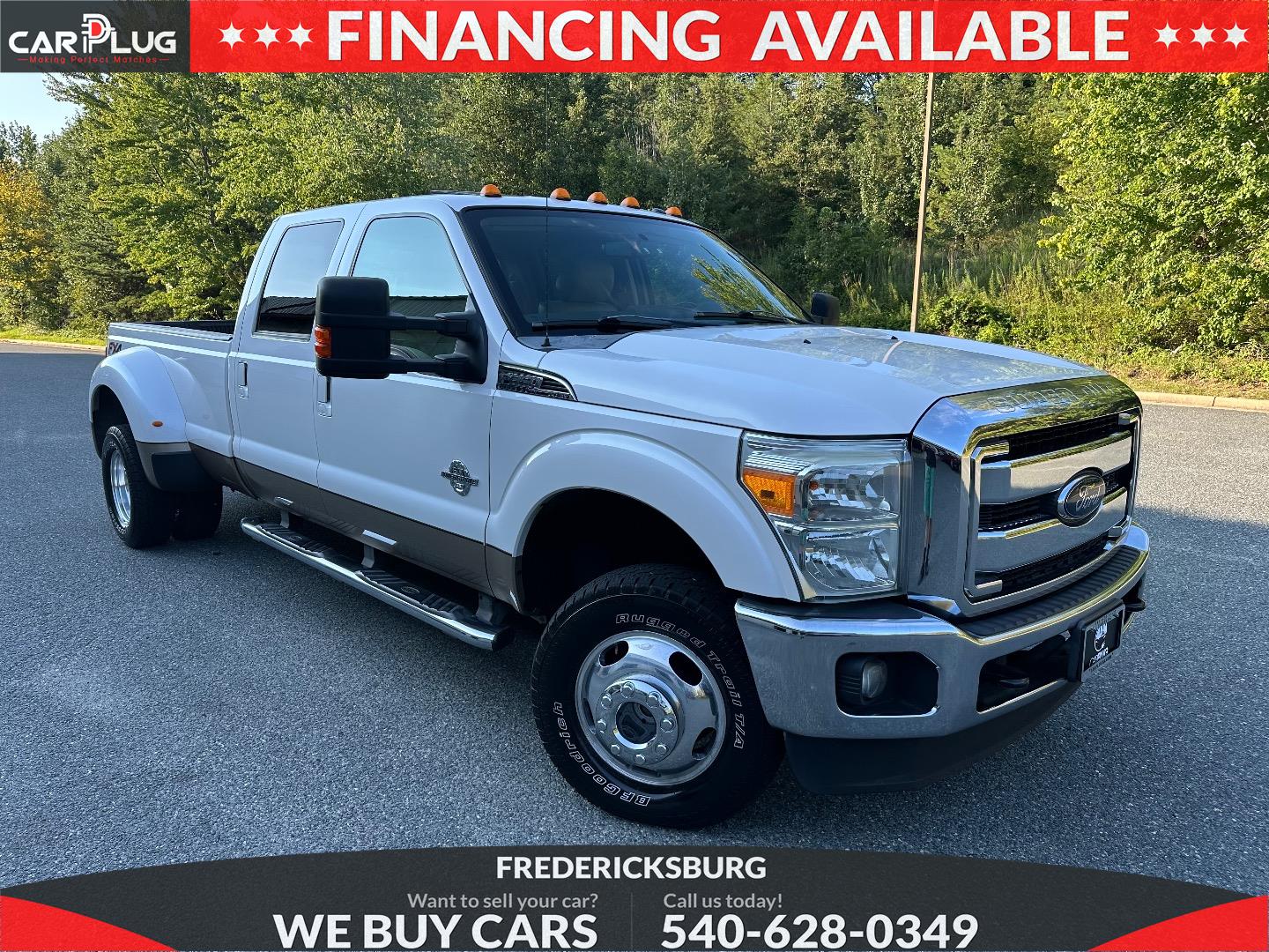 White 2013 Ford F-350 Super Duty Pickup Truck Four-Wheel Drive Automatic