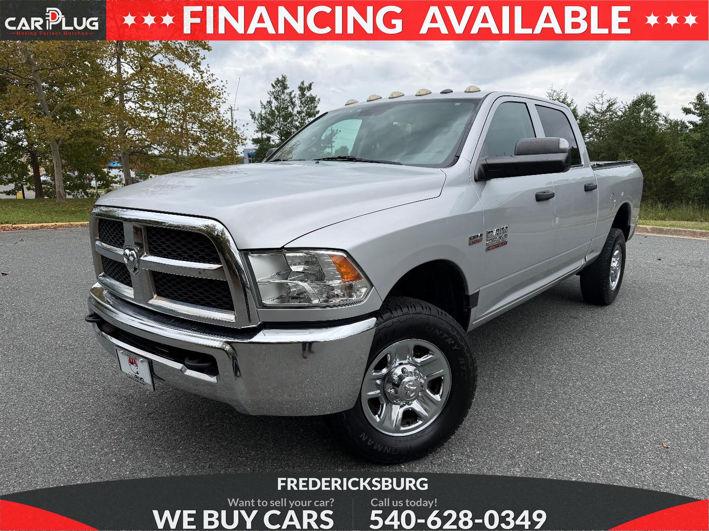 Silver 2016 RAM 2500 Pickup Truck Four-Wheel Drive Automatic