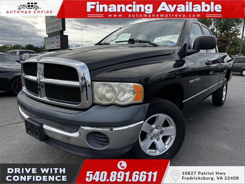 Black 2003 Dodge RAM 1500 Pickup Truck Four-Wheel Drive