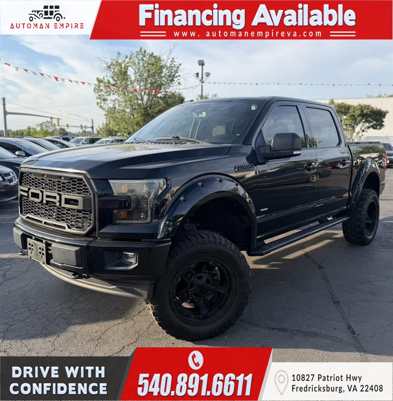 Black 2017 Ford F-150 King Ranch SuperCrew 4WD Pickup Truck Four-Wheel Drive