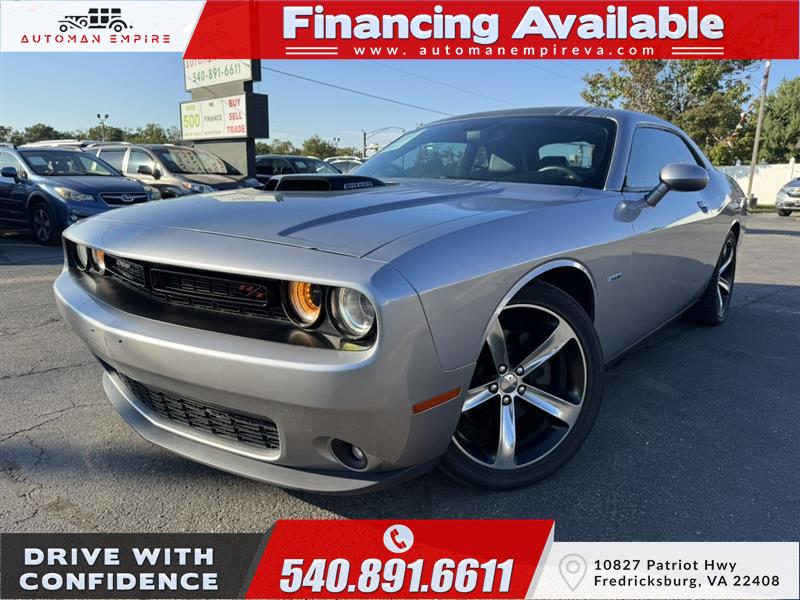 Silver 2016 Dodge Challenger Coupe Rear-Wheel Drive