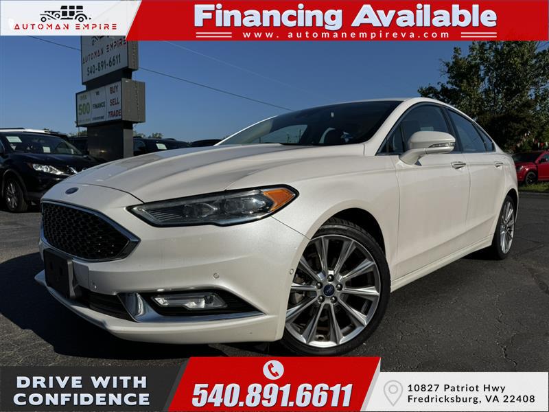 White 2017 Ford Fusion Sedan Automatic