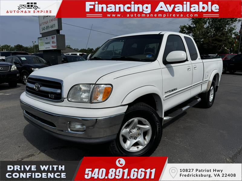 White 2000 Toyota Tundra Pickup Truck Four-Wheel Drive Automatic