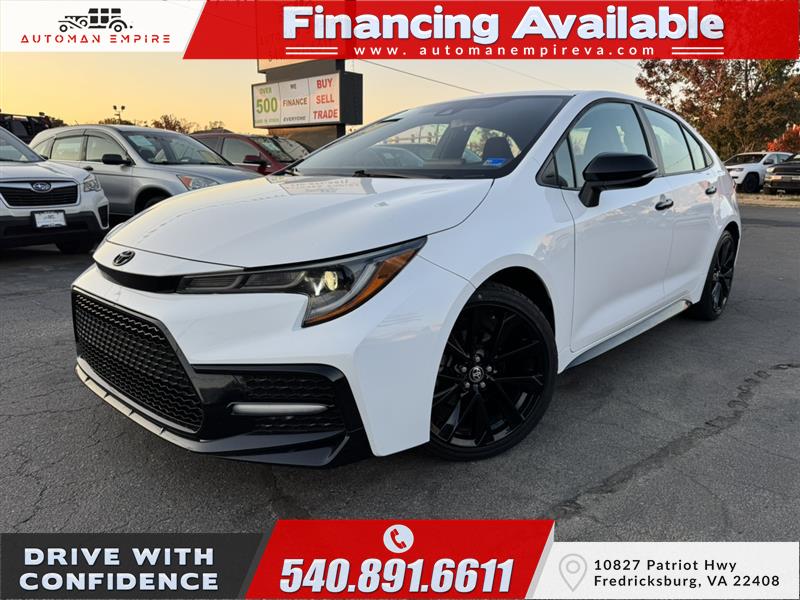 White 2022 Toyota Corolla Sedan Front-Wheel Drive Automatic