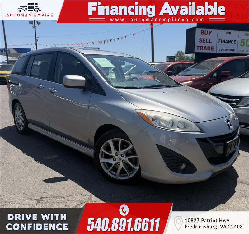 Silver 2012 Mazda MAZDA5 Minivan Front-Wheel Drive Automatic