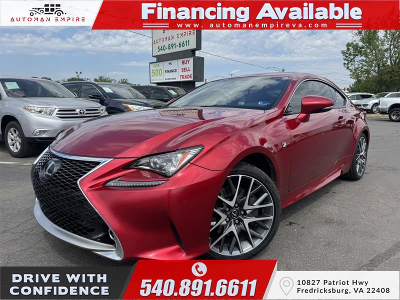 Red 2016 Lexus RC 300 AWD Coupe All-Wheel Drive Automatic