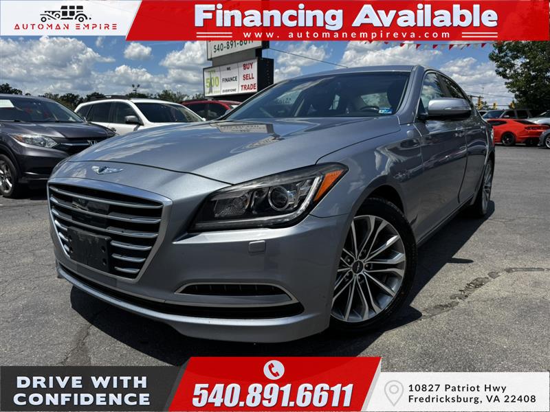 Gray 2017 Genesis G80 3.8L Sedan Rear-Wheel Drive Automatic