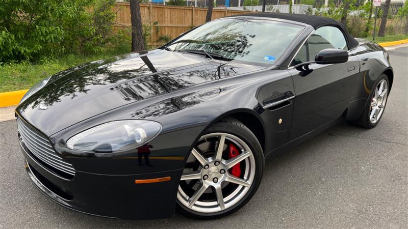 Black 2008 Aston Martin V8 Vantage Roadster RWD Convertible Rear-Wheel Drive 6-Speed Automatic