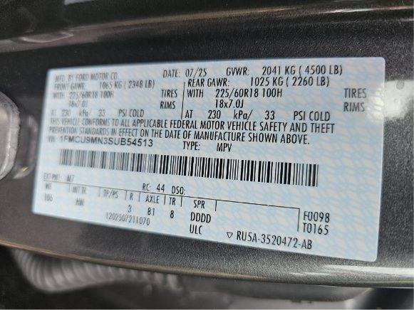 2025 FORD ESCAPE ST-LINE