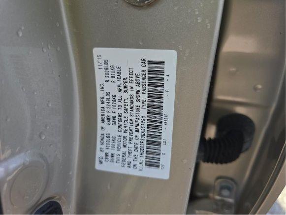 2016 HONDA ACCORD LX