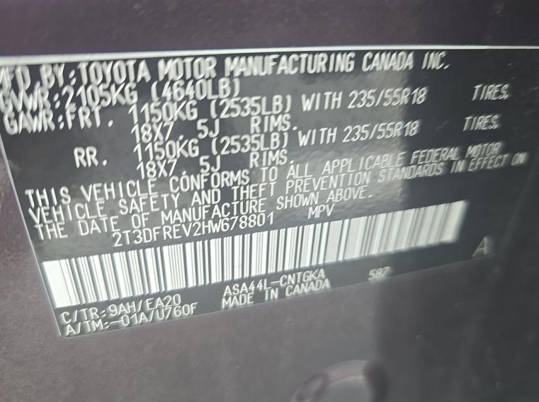 2017 TOYOTA RAV4 LIMITED