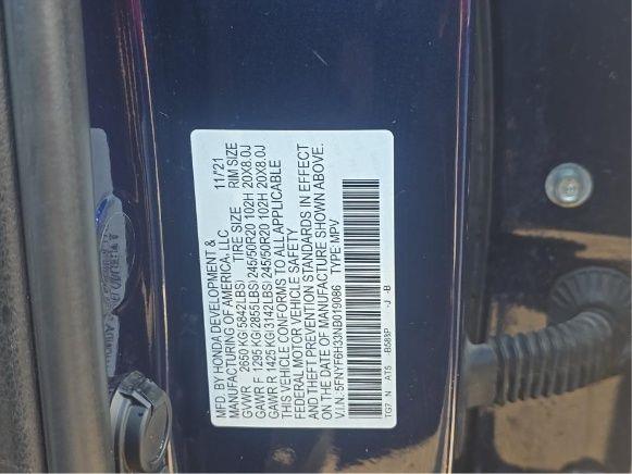 2022 HONDA PILOT SPORT