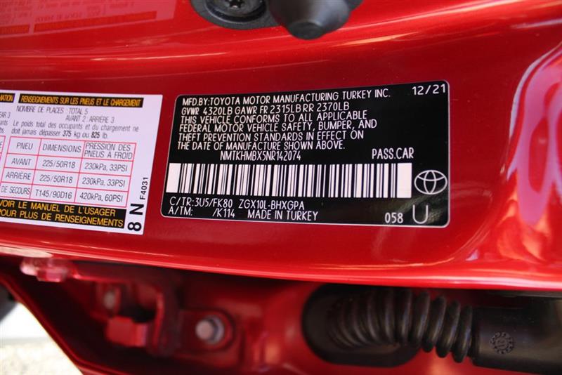 2022 TOYOTA C-HR XLE/LIMITED/NIGHTSHADE