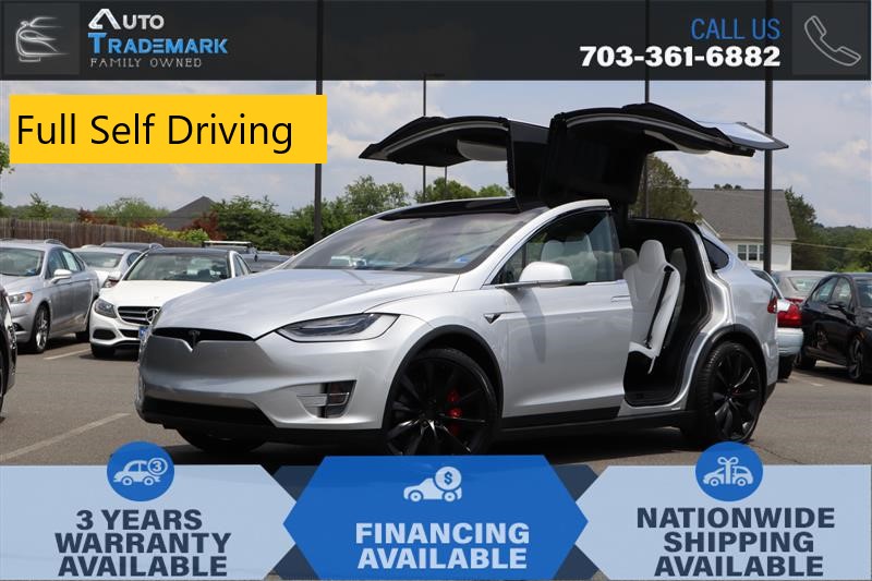 Silver 2018 Tesla Model X P100D AWD SUV / Crossover All-Wheel Drive Automatic