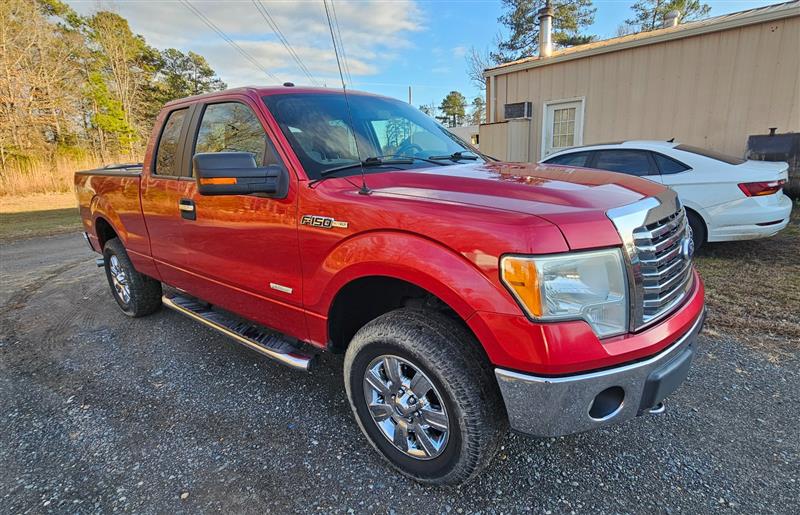 Race Red 2012 Ford F-150 XLT SuperCab 4WD Pickup Truck Four-Wheel Drive Automatic