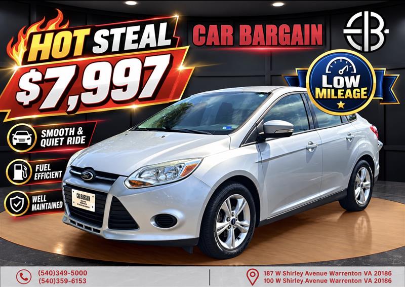 Ingot Silver Metallic 2013 Ford Focus Sedan Front-Wheel Drive